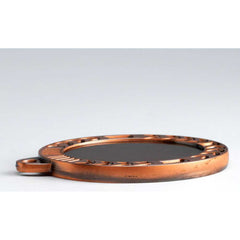 WREATH MEDAL EXTRA THICK (2in CENTRE) BRONZE - 2.75in