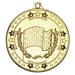 MOTOR SPORT TRI STAR MEDAL GOLD - 2in - Optimum Teamwear