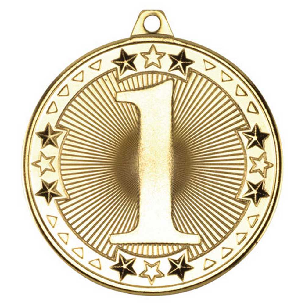 TRI STAR MEDAL 1ST GOLD - 2in - Optimum Teamwear