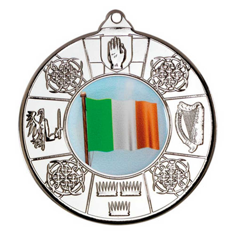FOUR PROVINCES MEDAL (1in CENTRE) SILVER - 2in - Optimum Teamwear