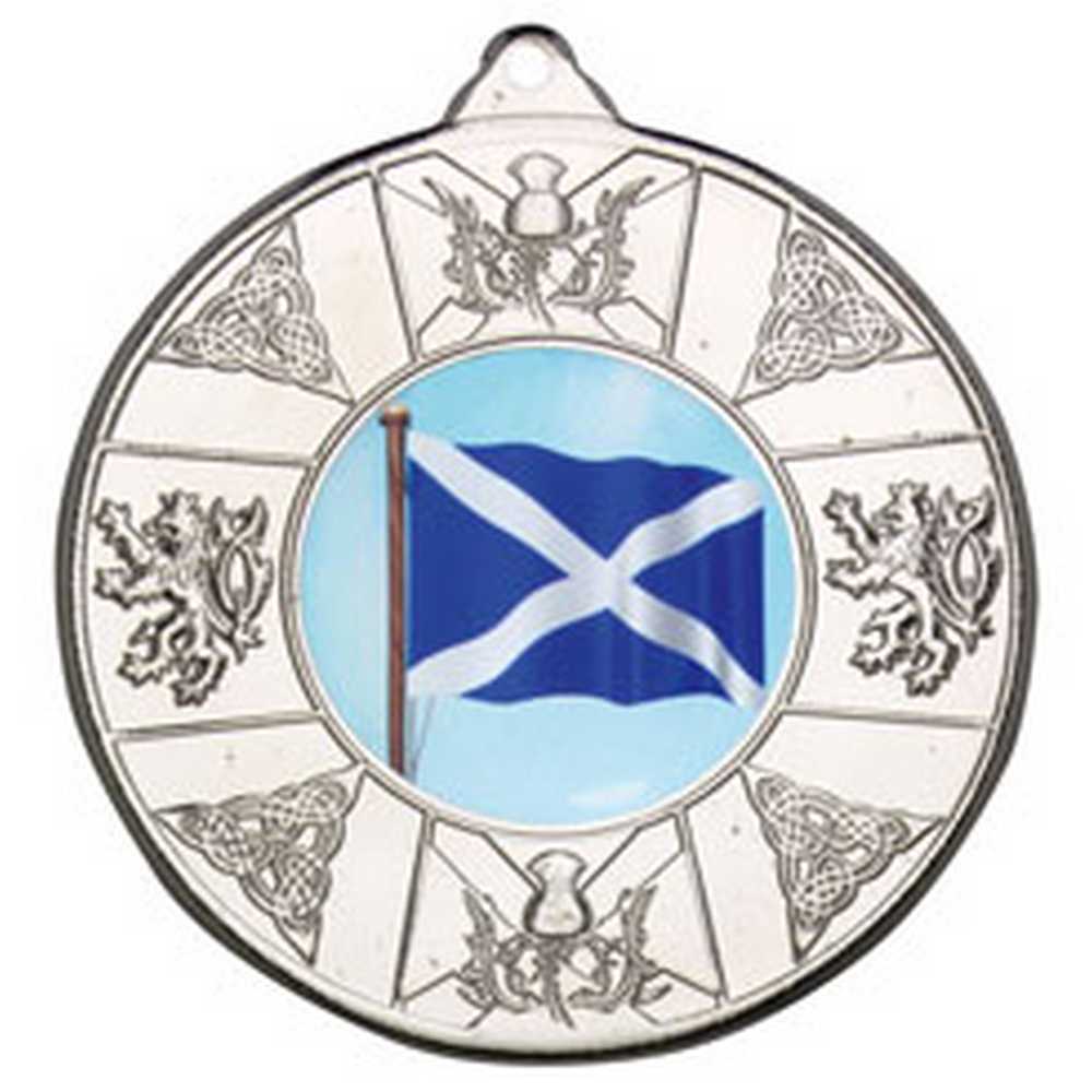 SCOTLAND MEDAL (1in CENTRE) SILVER - 2in - Optimum Teamwear