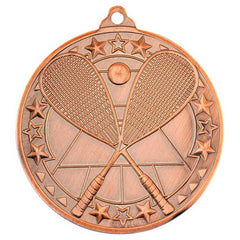 SQUASH TRI STAR MEDAL BRONZE - 2in - Optimum Teamwear