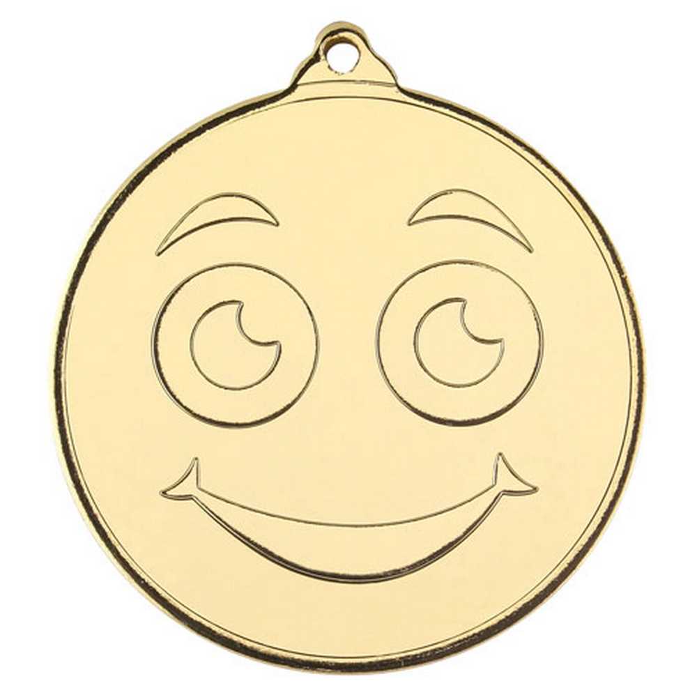 SMILEY FACE GOLD MEDAL - 2in - Optimum Teamwear