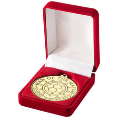 DELUXE RED MEDAL BOX (40/50mm RECESS) - 3in - Optimum Teamwear