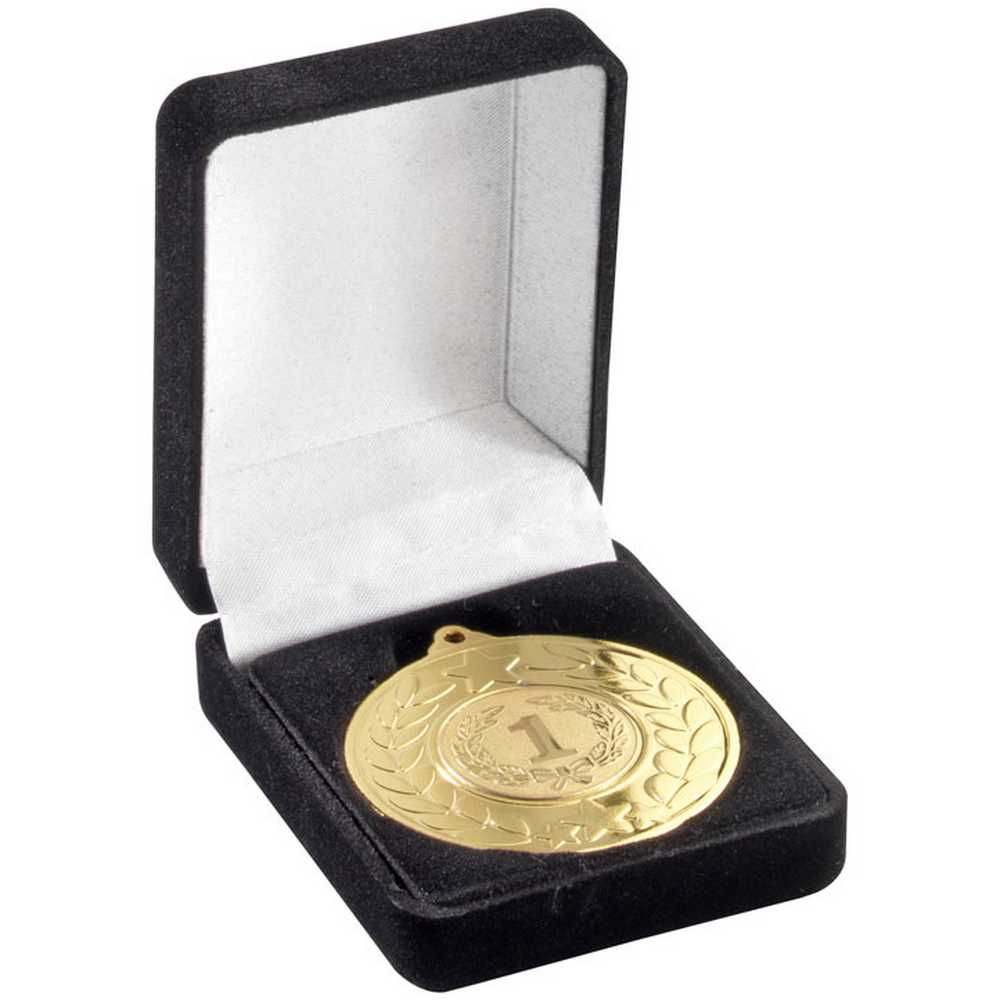 DELUXE BLACK MEDAL BOX (40/50mm RECESS) - 3in - Optimum Teamwear