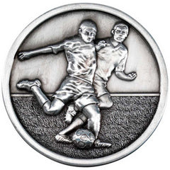 FOOTBALL PLAYERS MEDALLION ANTIQUE SILVER - 2.75in - Optimum Teamwear