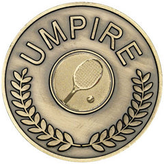 UMPIRE MEDALLION (1in CEN) ANTIQUE GOLD - 2.75in - Optimum Teamwear