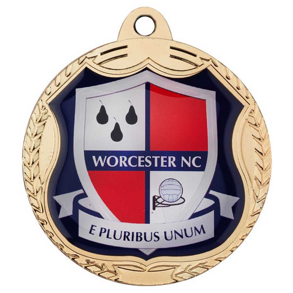 WREATH MEDAL (TAKES SP-SHIELD CENTRE) GOLD - 2.75in - Optimum Teamwear
