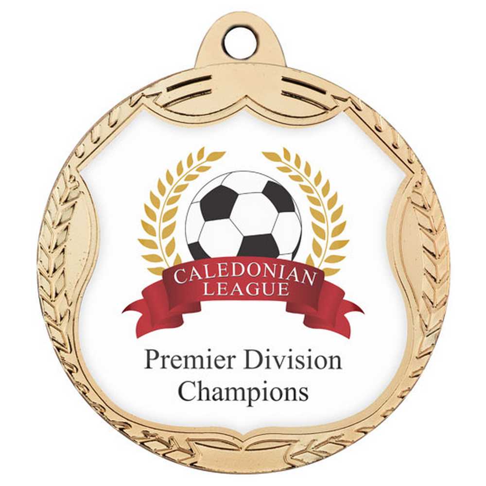 WREATH MEDAL (TAKES SP-SHIELD CENTRE) GOLD - 2.75in - Optimum Teamwear