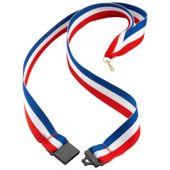 MEDAL RIBBON RED/WHITE/BLUE - 30 X 0.875in - Optimum Teamwear