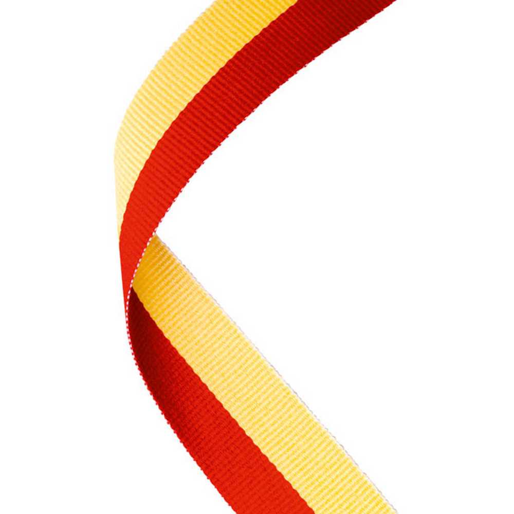 MEDAL RIBBON RED/YELLOW - 30 X 0.875in - Optimum Teamwear