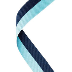 MEDAL RIBBON NAVY BLUE/SKY BLUE - 30 X 0.875in - Optimum Teamwear