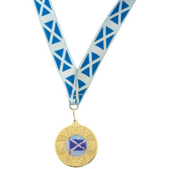 MEDAL RIBBON SCOTTISH FLAG - 30 X 0.875in - Optimum Teamwear