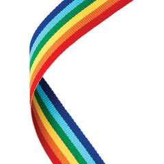 MEDAL RIBBON RAINBOW - 30 X 0.875in - Optimum Teamwear