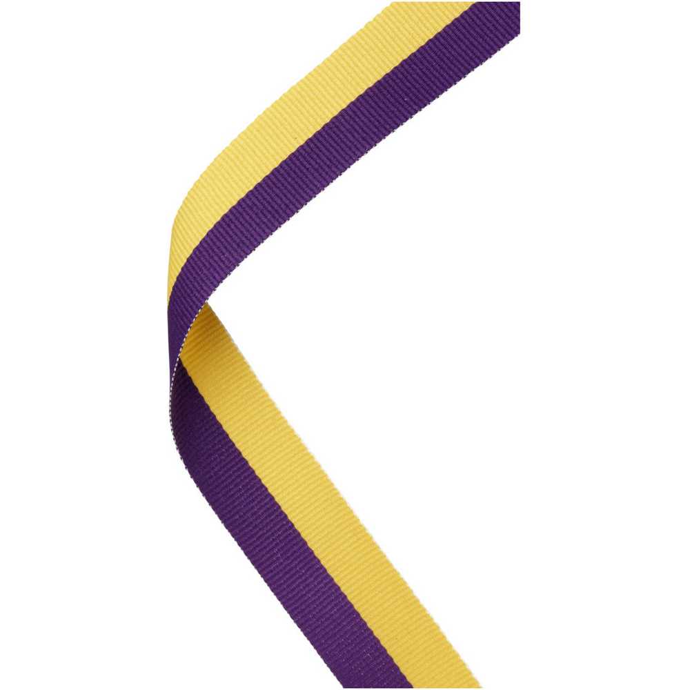 MEDAL RIBBON PURPLE/YELLOW - 30 X 0.875in - Optimum Teamwear