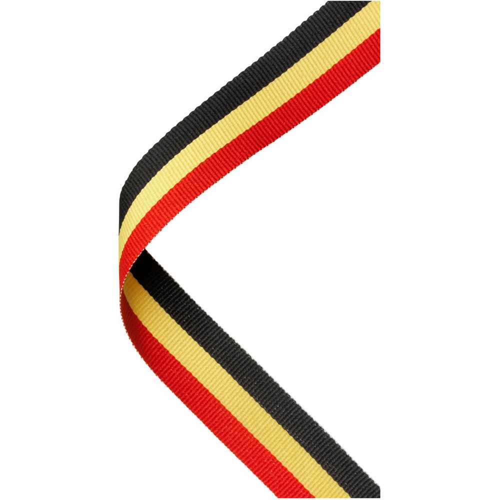 MEDAL RIBBON RED/YELLOW/BLACK - 30 X 0.875in - Optimum Teamwear