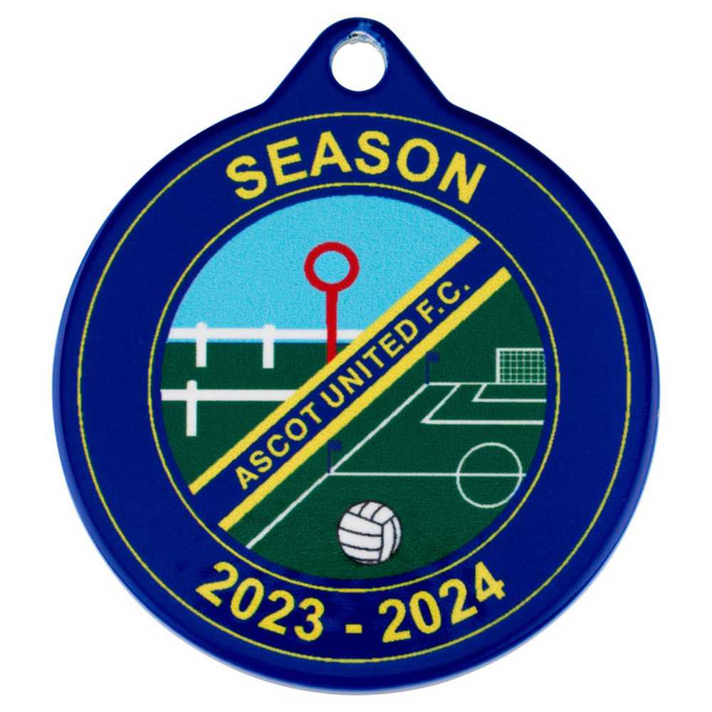 PLAIN WHITE ROUND MEDAL USED FOR SUBLIMATION - 2in - Optimum Teamwear