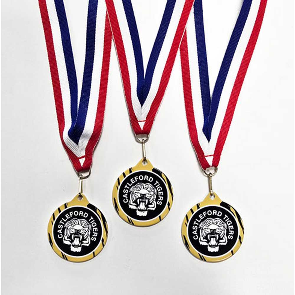 PLAIN WHITE ROUND MEDAL USED FOR SUBLIMATION - 2in - Optimum Teamwear
