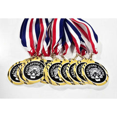 MEDAL RIBBON RED/WHITE/BLUE - 30 X 0.875in - Optimum Teamwear
