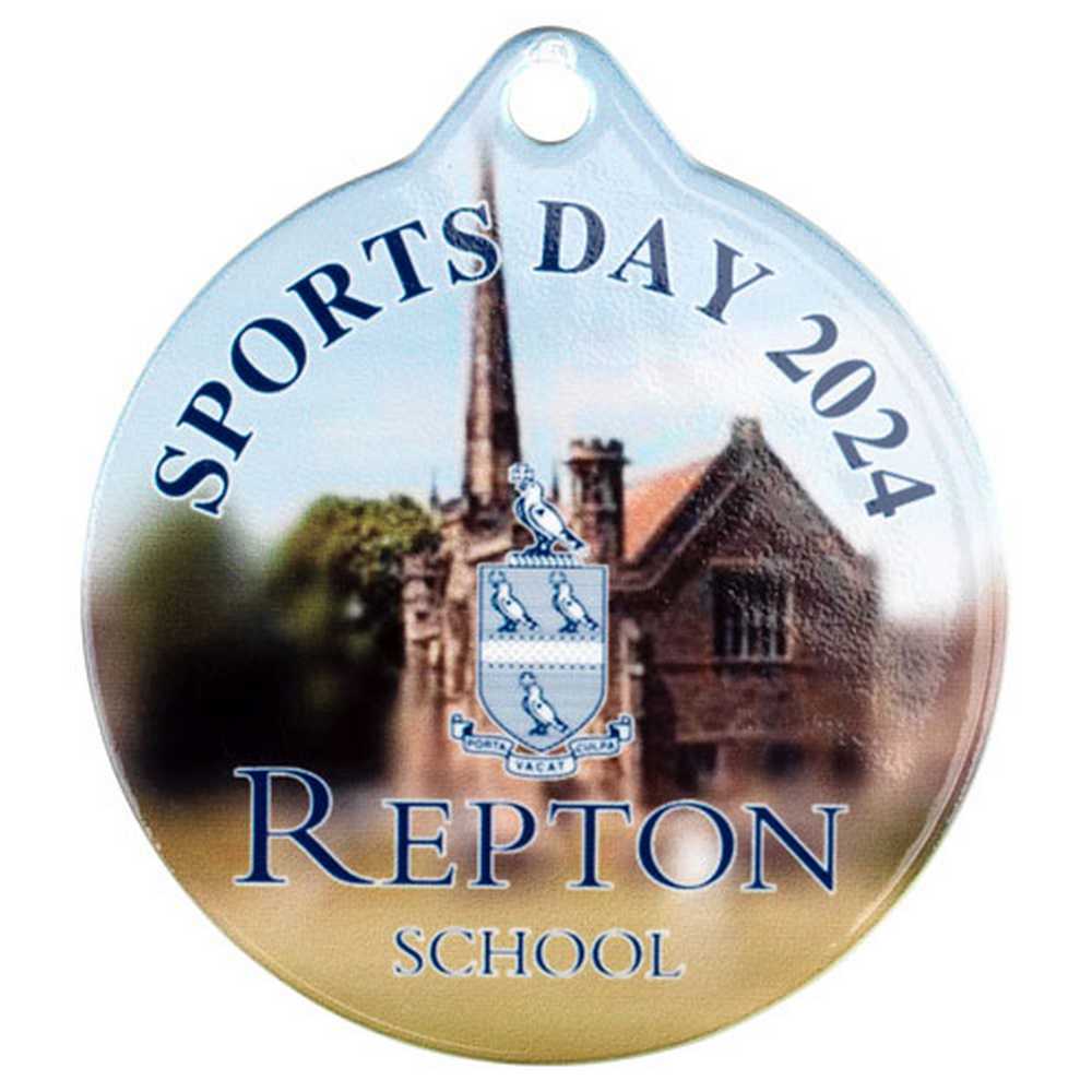 PLAIN WHITE ROUND MEDAL USED FOR SUBLIMATION - 2in - Optimum Teamwear