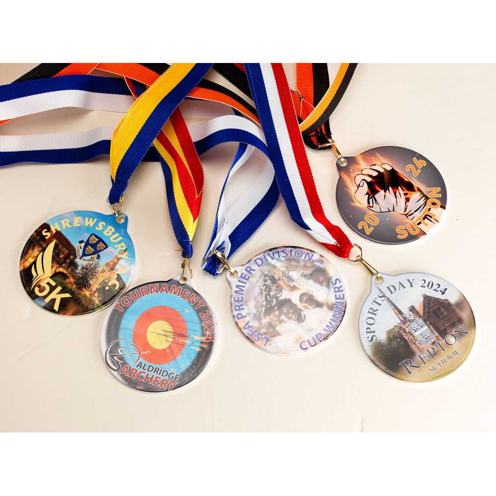 PLAIN WHITE ROUND MEDAL USED FOR SUBLIMATION - 2.75in - Optimum Teamwear