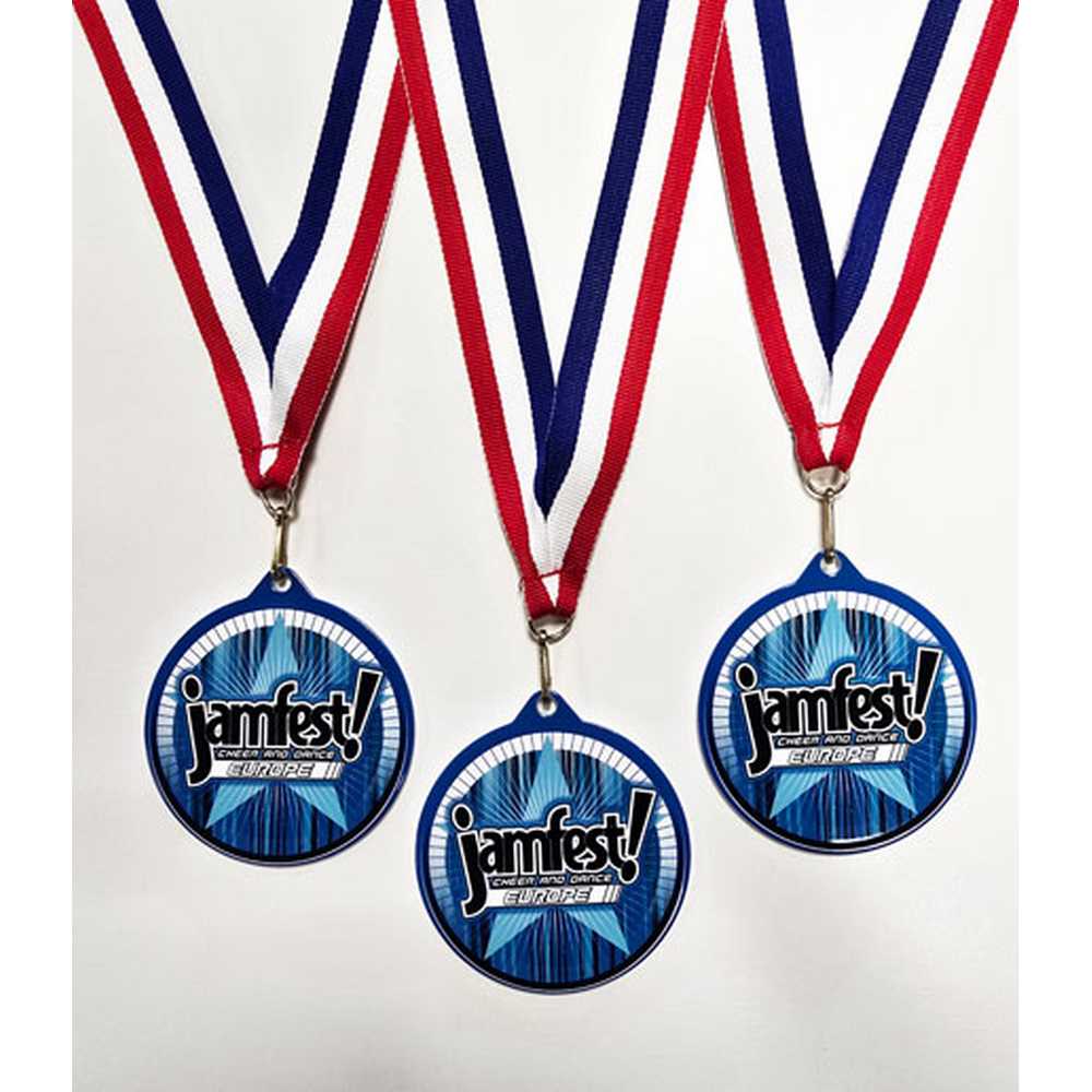 PLAIN WHITE ROUND MEDAL USED FOR SUBLIMATION - 2.75in - Optimum Teamwear