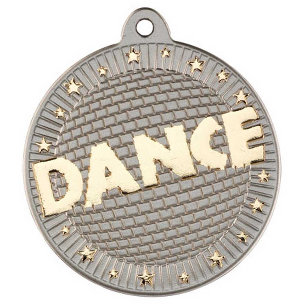 DANCE TWO COLOUR MEDAL MATT SILVER/GOLD - 2in - Optimum Teamwear