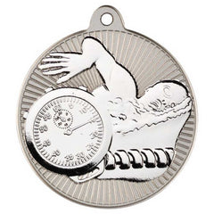 SWIMMING TWO COLOUR MEDAL MATT SILVER/SILVER - 2in - Optimum Teamwear