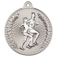 RUNNING TWO COLOUR MEDAL MATT SILVER/SILVER - 2in - Optimum Teamwear