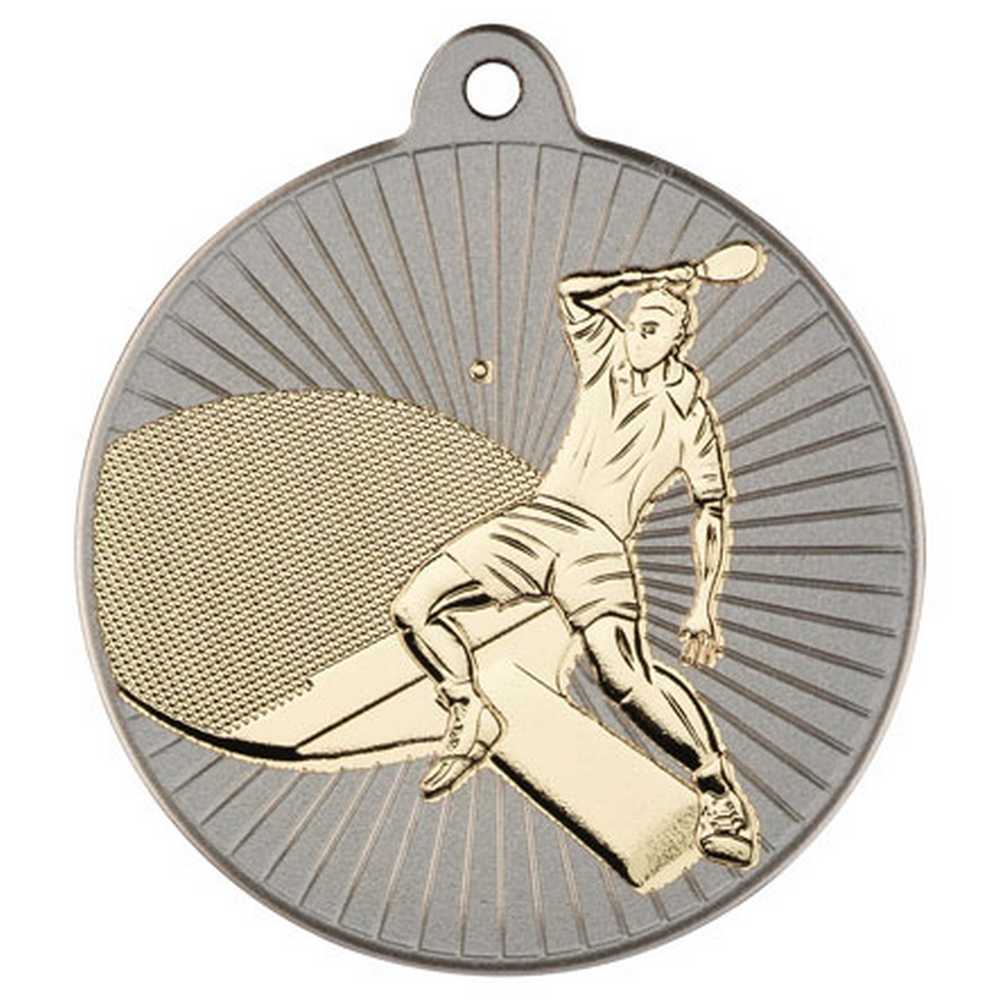 TABLE TENNIS TWO COLOUR MEDAL MATT SILVER/GOLD - 2in - Optimum Teamwear