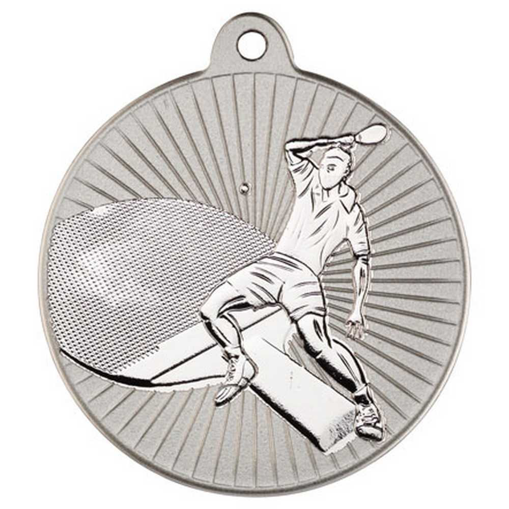 TABLE TENNIS TWO COLOUR MEDAL MATT SILVER/SILVER - 2in - Optimum Teamwear
