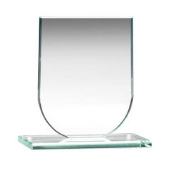 JADE GLASS SHIELD PLAQUE (6mm THICK) - 3.75in