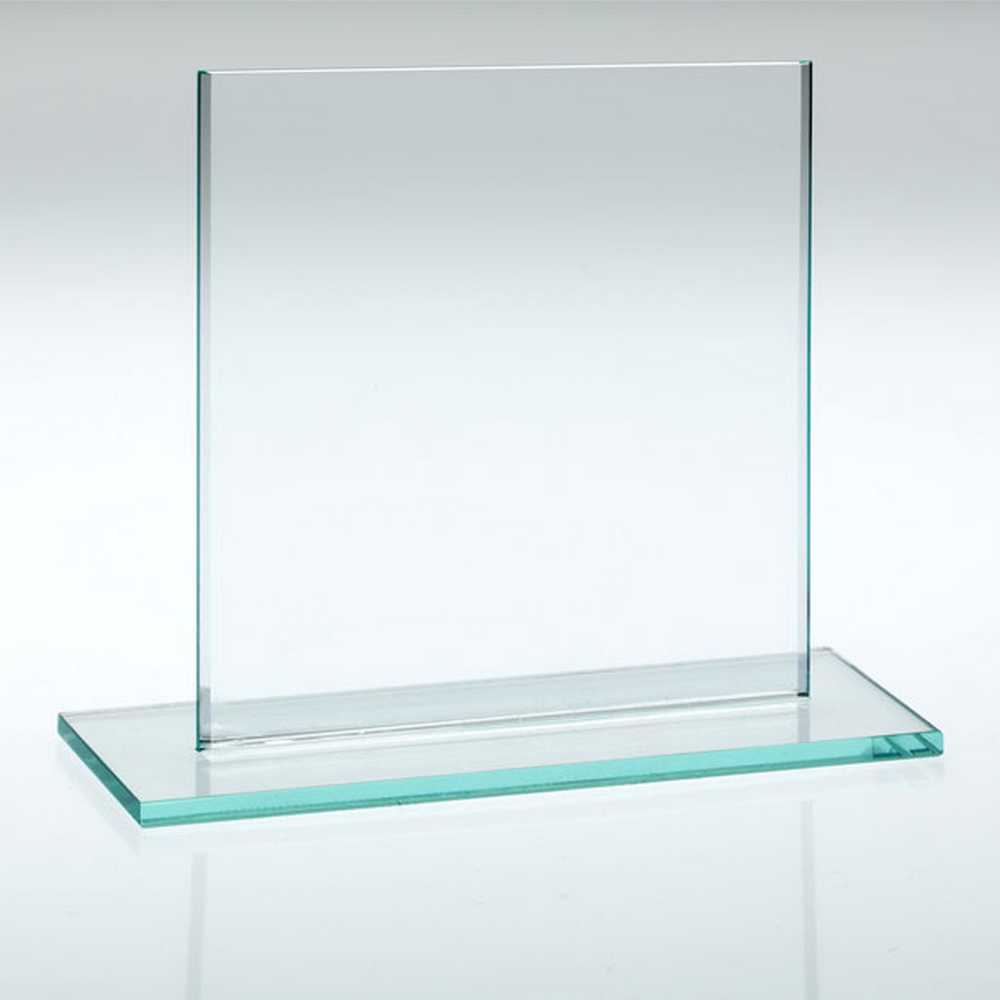 JADE GLASS NARROW PLAQUE (4mm THICK) - 3.25in