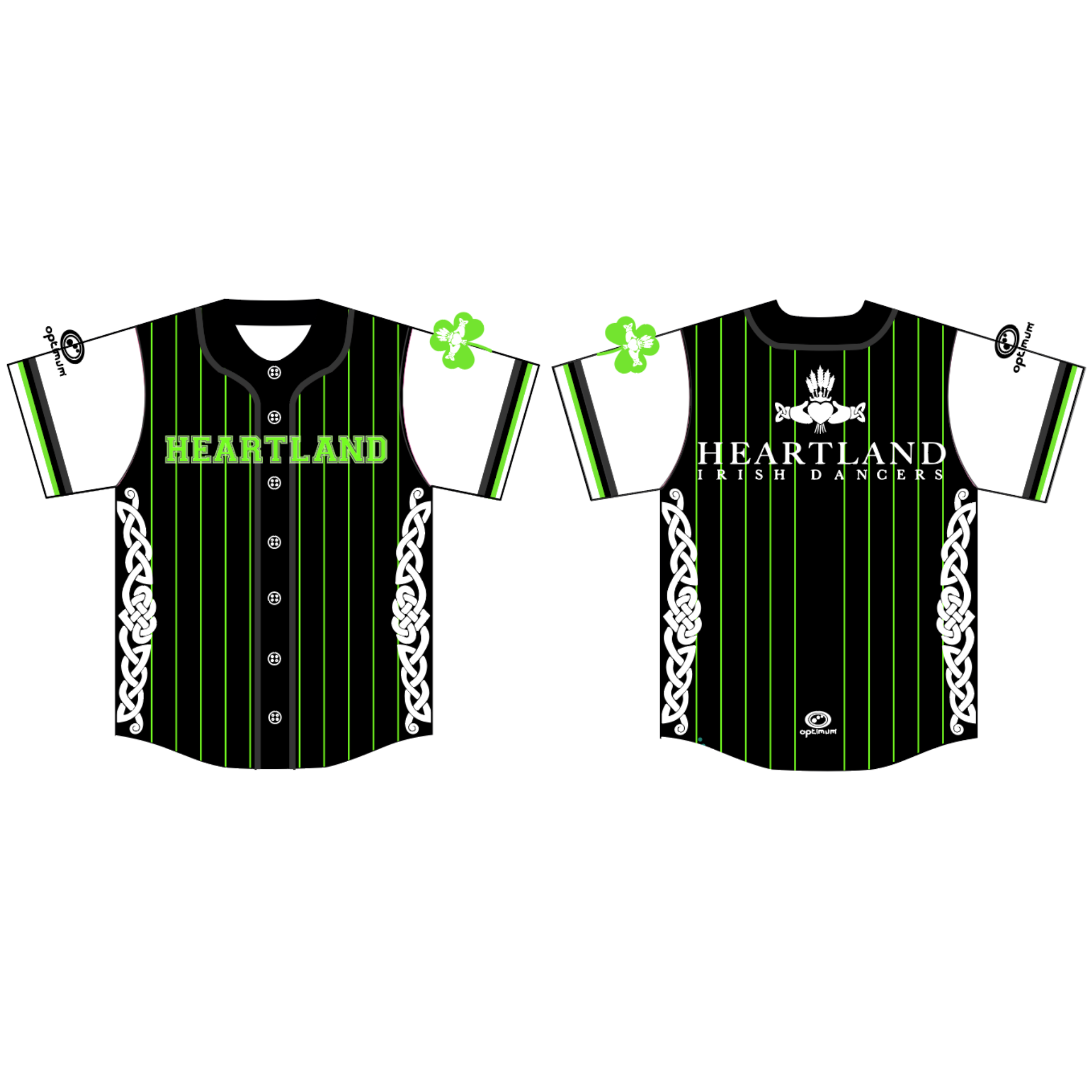 Heartlands Baseball Top (No Pink) - Optimum Teamwear