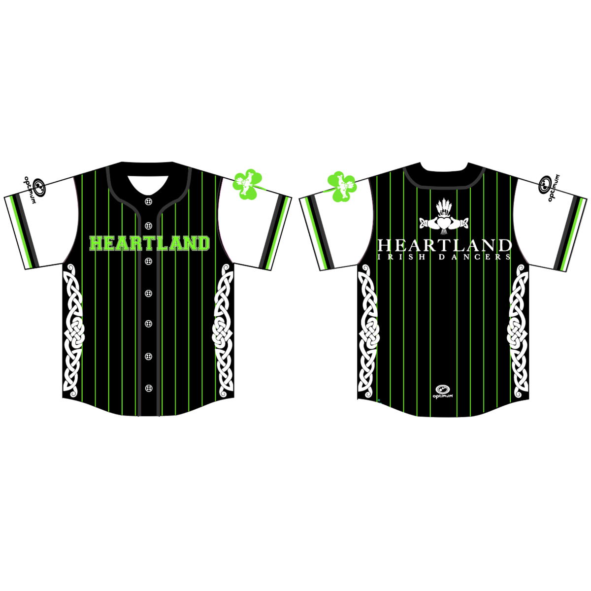 Heartlands Baseball Top (No Pink) - Optimum Teamwear