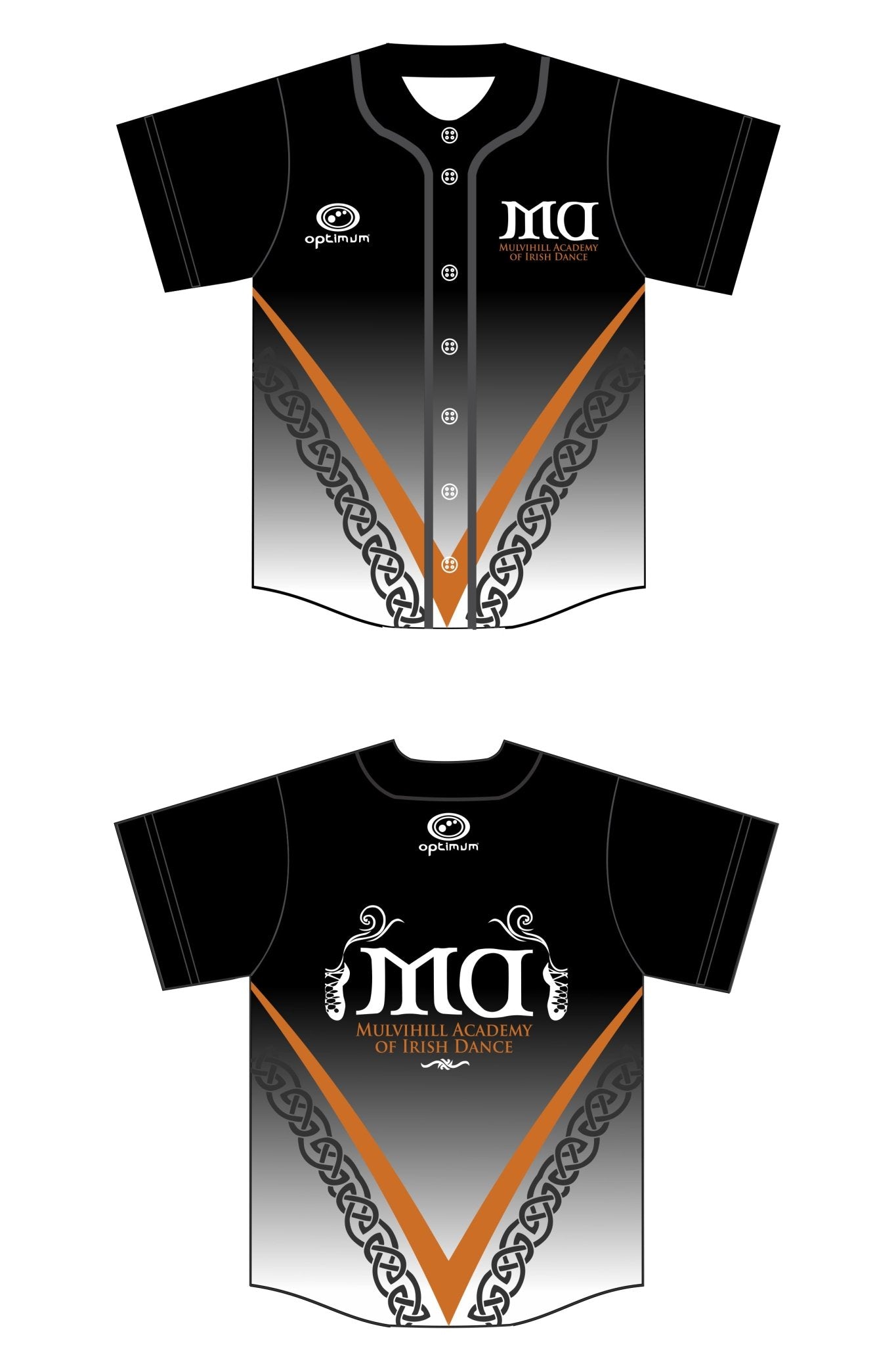 Mulvihill Academy Of Irish Dance Baseball Top - Optimum Teamwear