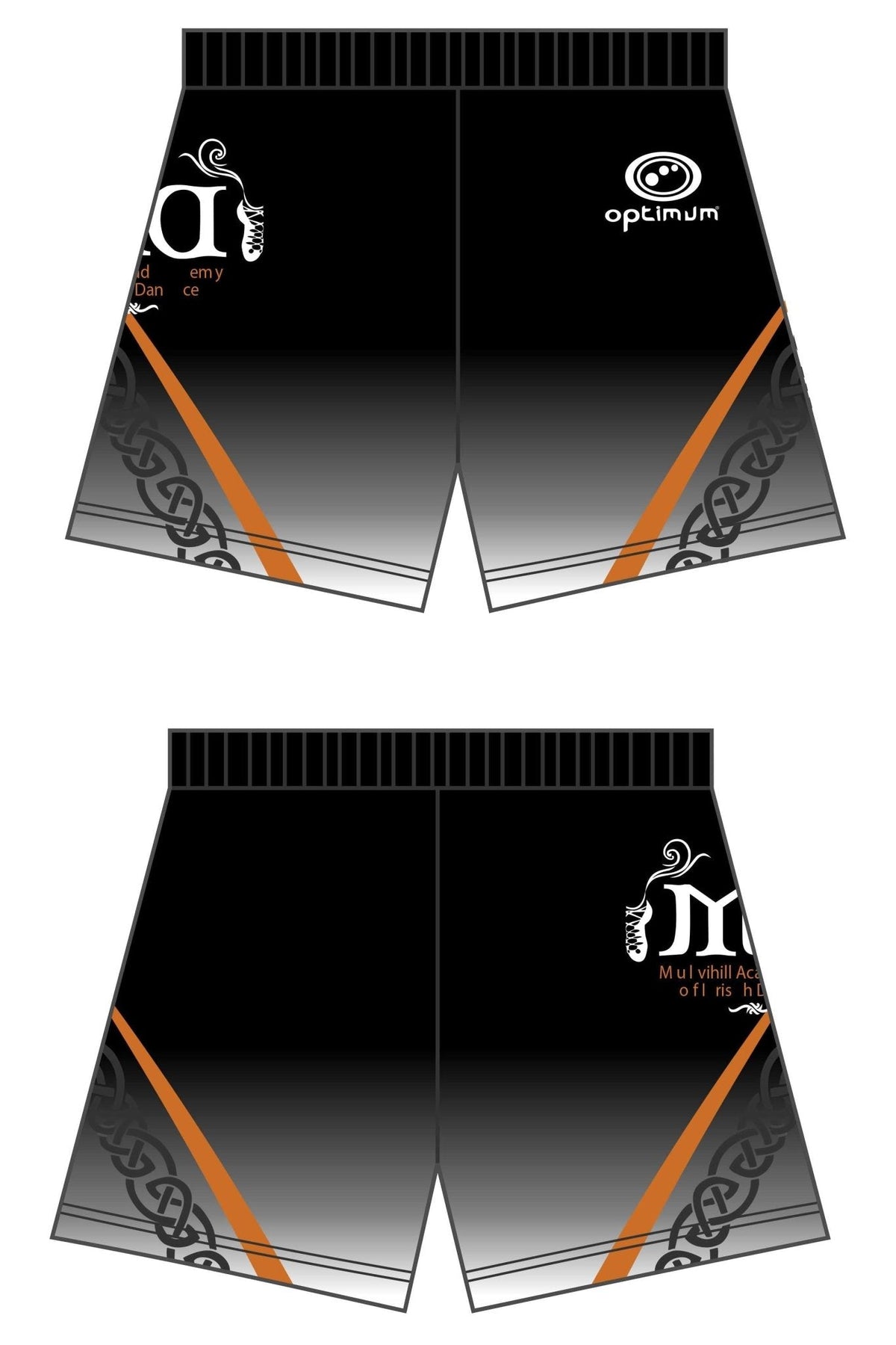 Mulvihill Academy Of Irish Dance Shorts - Optimum Teamwear