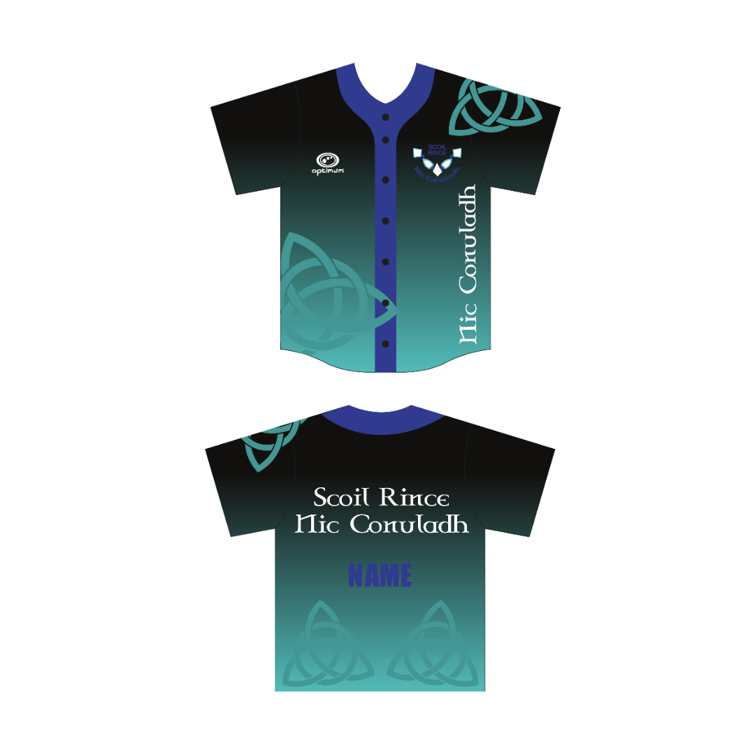 Scoil Rince Nic Conuladh Mens Baseball Top - Optimum Teamwear