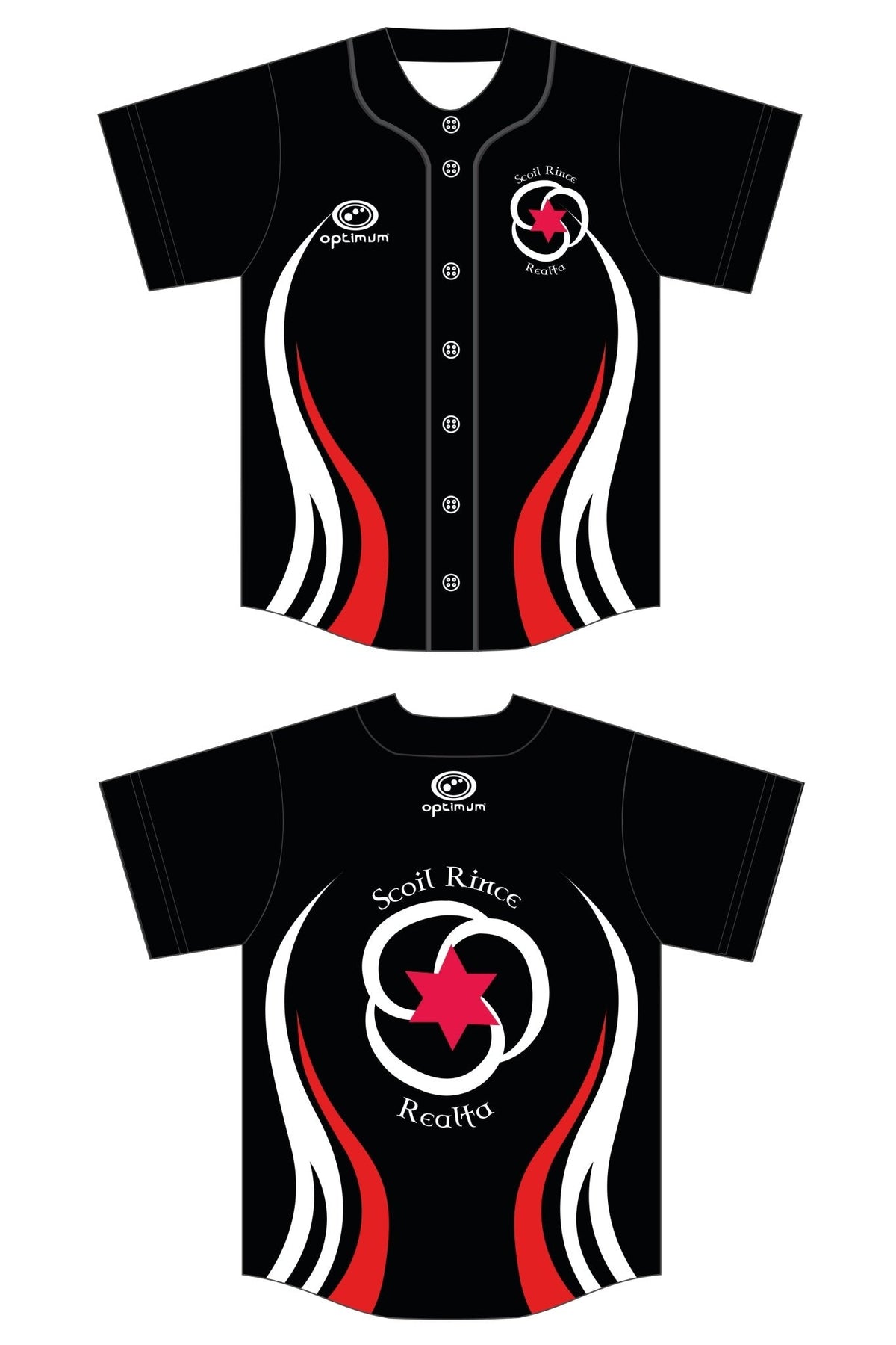 Scoil Rince Realta Baseball Top - Optimum Teamwear