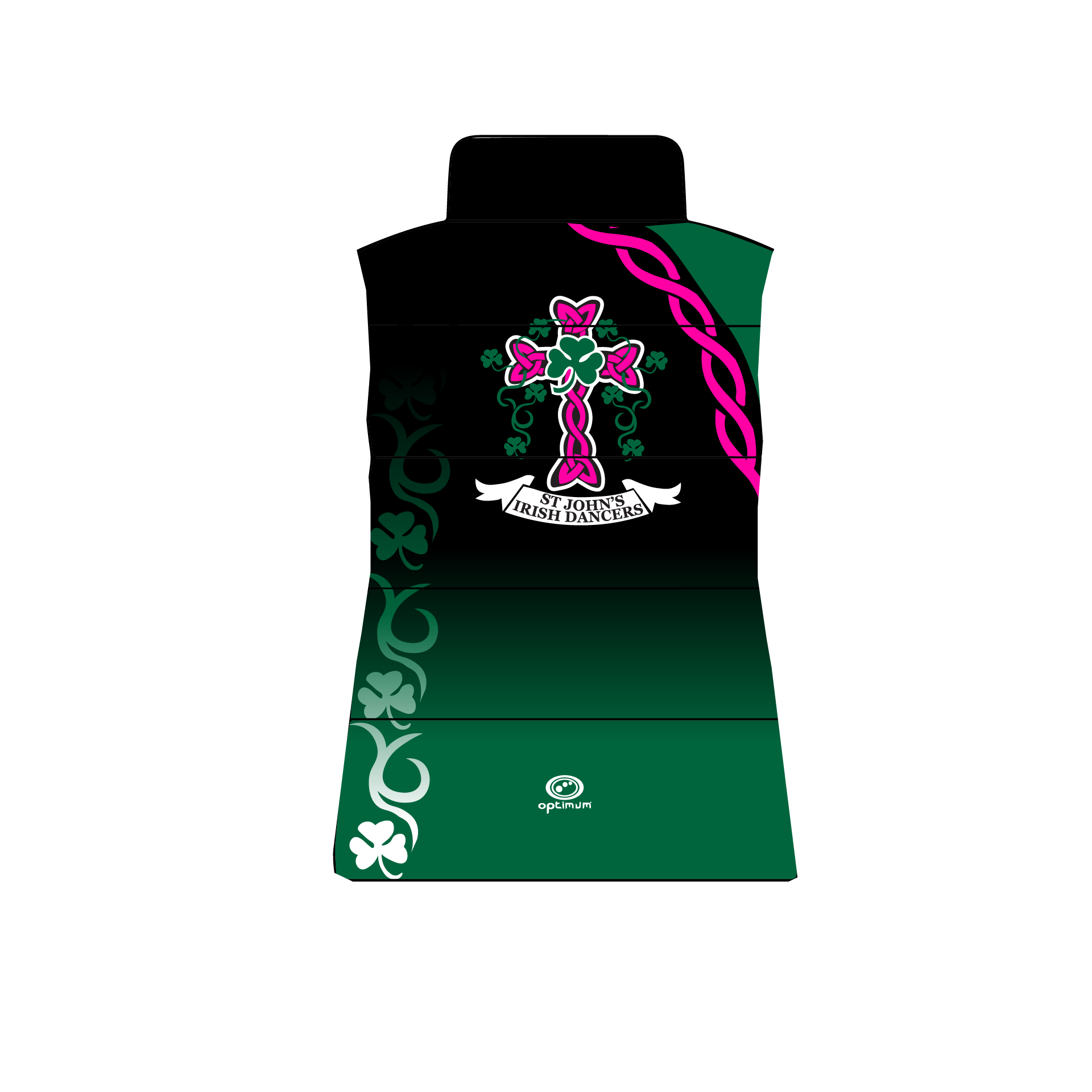 St John's irish dancers Padded Gillet - Optimum Teamwear